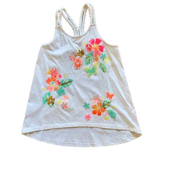 Maggie & Zoe Girls Floral Tank Top Size 7-8 - Picture 1 of 5